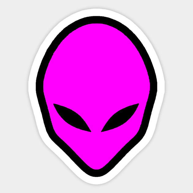 Alien Face Sticker by The Dare